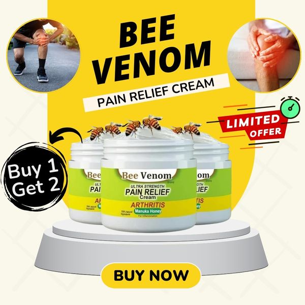 (Pack of 3) BeeTherapy™ #1 Bee Venom Pain Relief Cream | Buy 1 Get 2 Free 🔥