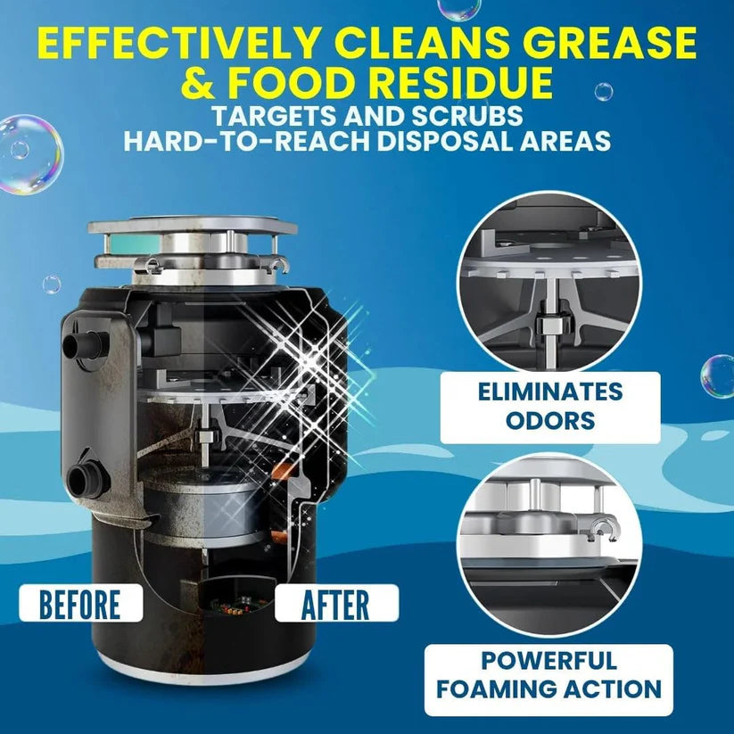 Foaming Drain Cleaning Tablets for Sink, Pipes & Disposal