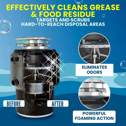 Foaming Drain Cleaning Tablets for Sink, Pipes & Disposal